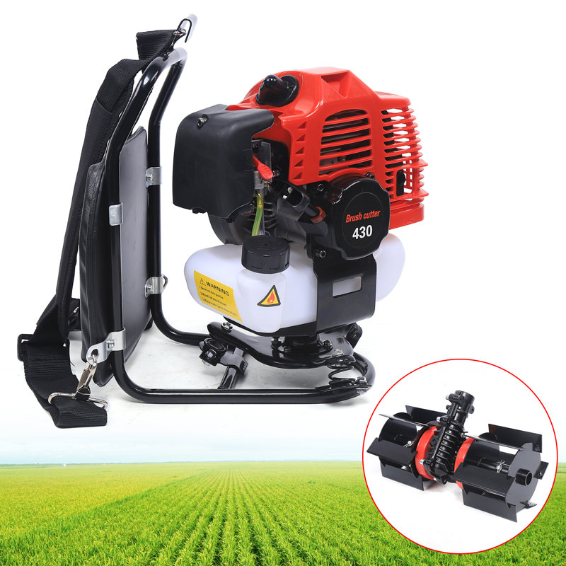 2-Stroke 43Cc Multi-Purpose Backpack Lawn Mower