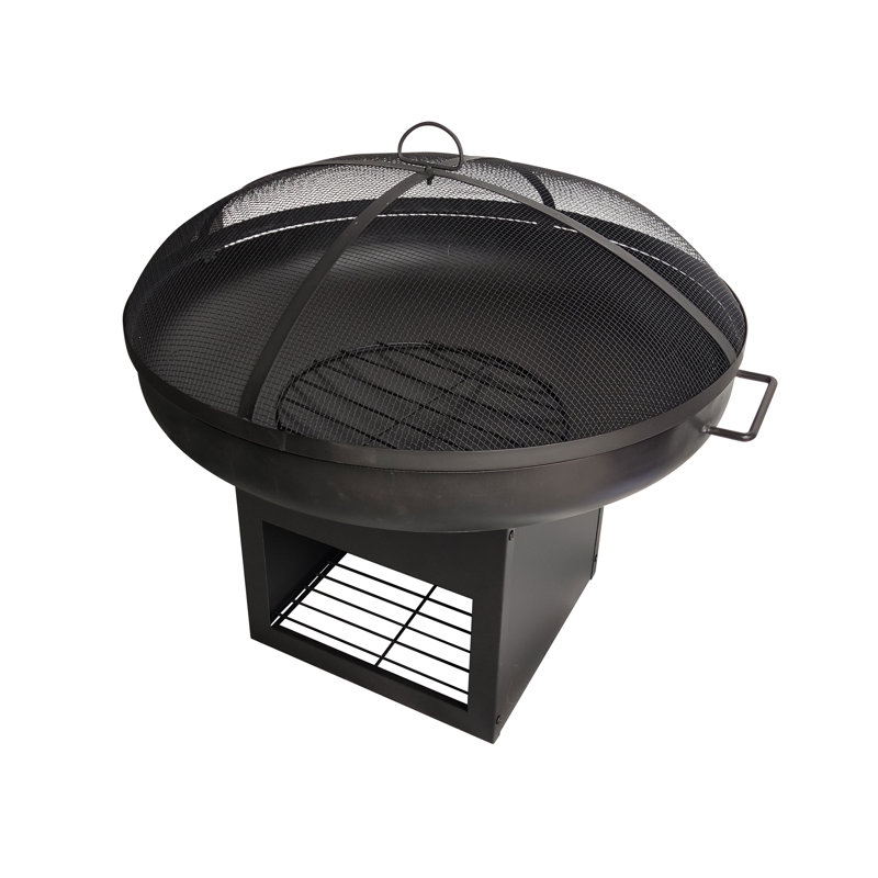 Virgile Round Steel Smokeless Fire Pit