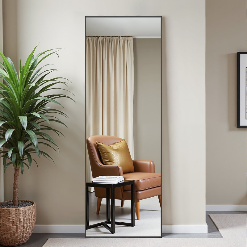 Miroir pleine longueur Ronan, 71 po x 24 po, Noir