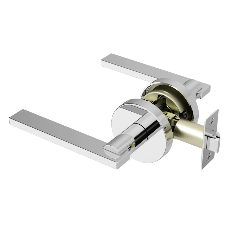 Levier de porte de passage Valli de style moderne dissimulé pour (couloir et garde-robe) - Style minimaliste élégant en chrome