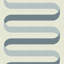Folding Ribbon - Off White Blue Wallpaper