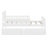 Twin Size Wood Platform Bed with Guardrails On Both Sides And Two Drawers-101489728