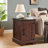 Farmhouse End Table Nightstand Rectangular Farmhouse End Table With Barn Door And Adjustable Storage Shelf, Rustic Sofa Side Table-1406967426