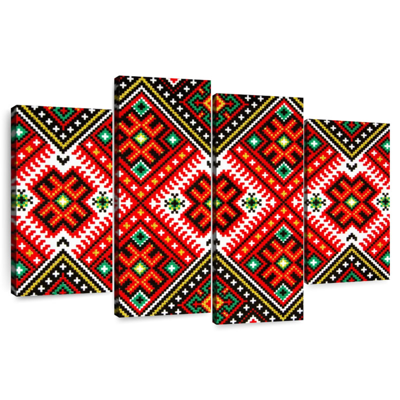 Avery Ukrainian Geometric Pattern, 27" H x 43" W
