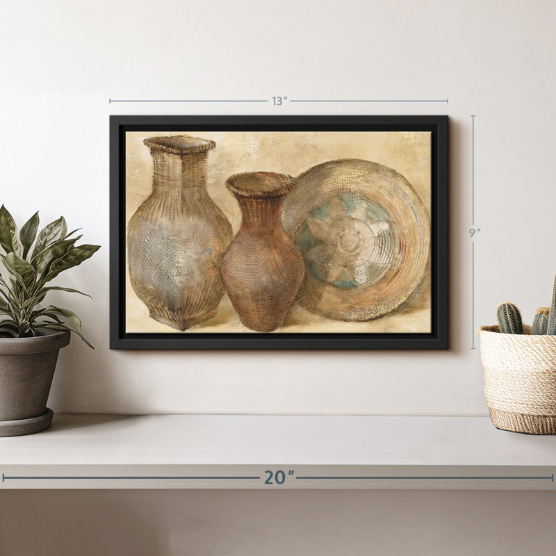 «Woven Vessels II Wall Art», H 13 po x l 9 po