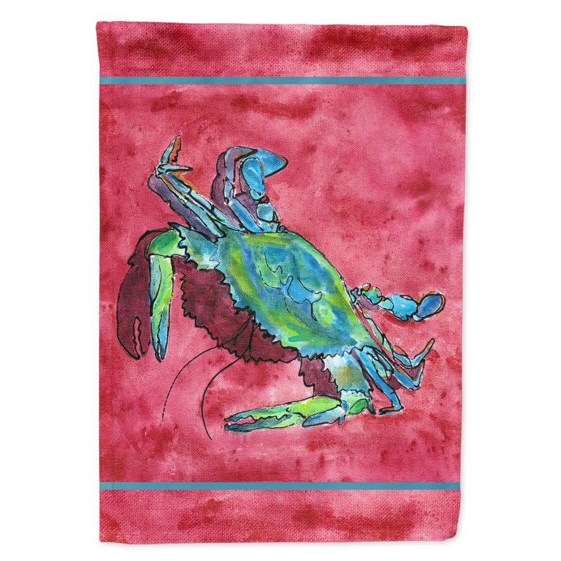 Drapeau de jardin à 2 côtés crabe