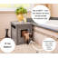 Table de bout Littell ECOFLEX en gris pour bac à litière-30959890