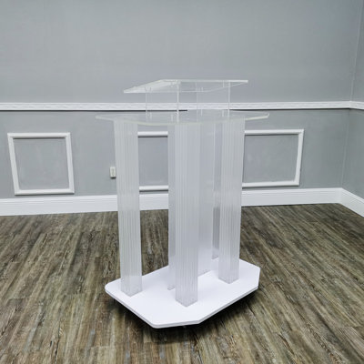 Grand piézo-électrique en bois sur le podium en acrylique assemblé pour le rassemblement de l'école de plexiglas de la conférence scolaire de l'école - Rassemblement 10014
