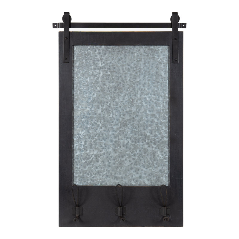 Tableau combiné mural magnétique Enora, Noir