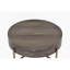 Table basse brun clair et champagne