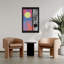 Cercles cosmiques glitch abstraits et colorés, paysage contemporain, impression d'art mural nature-357804488