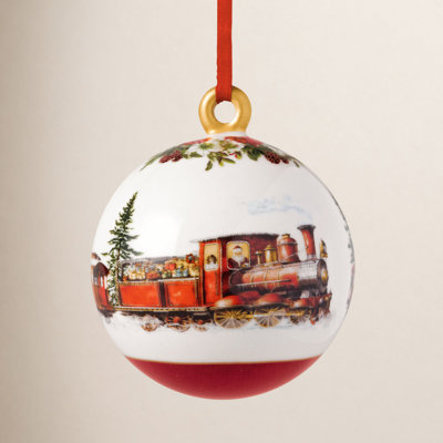 Villeroy & Boch Annual Christmas Edition Ball Ornament, Premium Porcelain, Limited Edition, Dated 2025 Ball Shaped Christmas Ornament