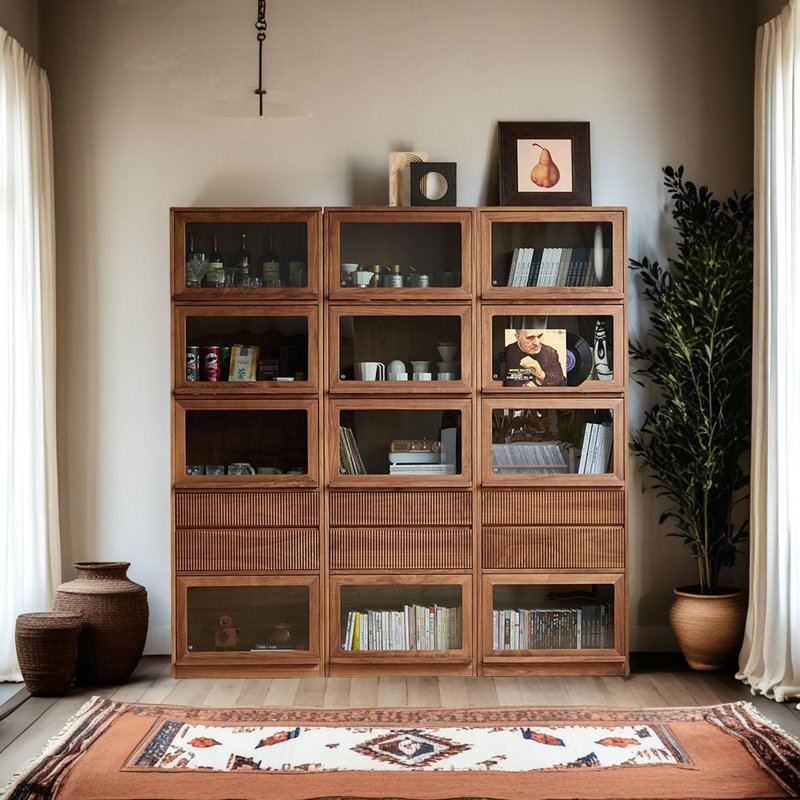 Bibliothèque sur pied en bois