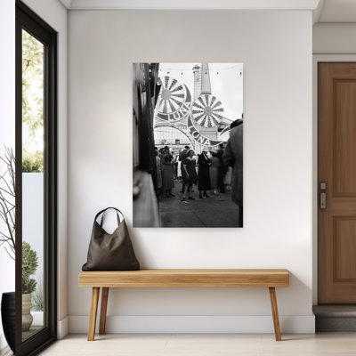 1930S Luna Park In Early Evening Coney Island Brooklyn New York Usa Classic Retro Vintage City Wall Art