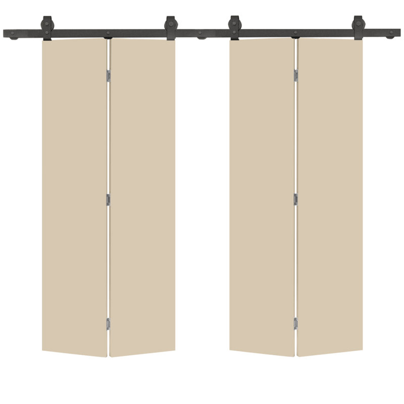 Porte de grange 80 po, 48 po x 80 po, Beige