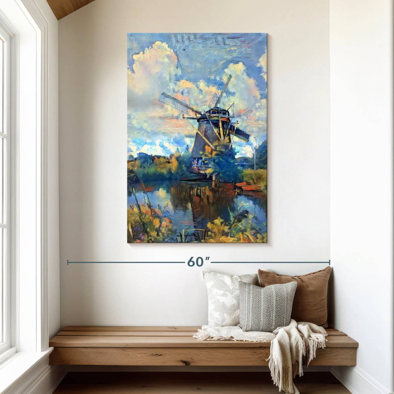 Lilie Amsterdam Windmill, 48" H x 32" W
