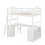 Lit mezzanine simple avec tiroirs et bureau