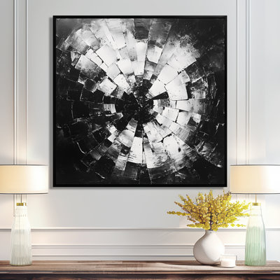 Nylia brisé la symétrie du cubisme monochrome III - art mural abstrait cubisme