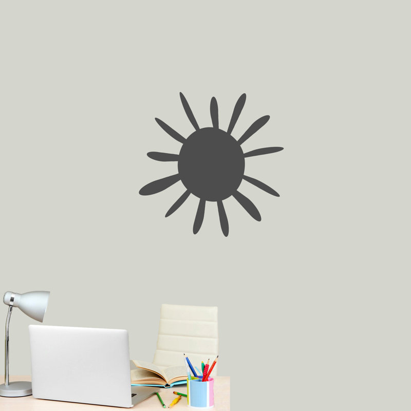 Adhésif décoratif soleil d'été, Gris foncé