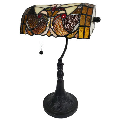 Odilia Resin Bankers Lamp