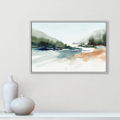 Harmonious Lake - Landscape Version Print par Isabelle Z