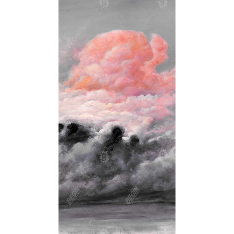 Pink clouds - 15.75"x31.50" Desk mat
