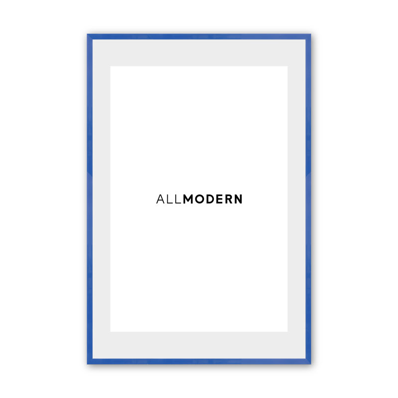 Cadre photo en bois massif Willin, L 9,75 po x H 11,75 po, Chrome poli