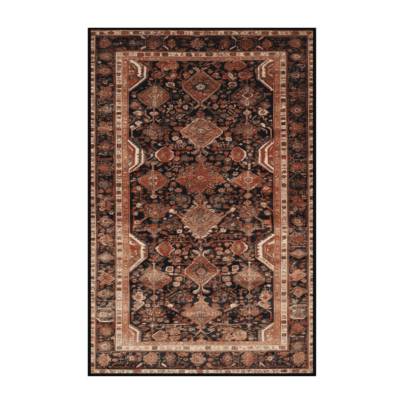 Tapis brun lavable à la machine