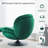 Zenon Velvet Swivel Accent Chair with Ottoman-991307797