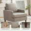 Fauteuil Clancy avec pieds en bois massif-129459924