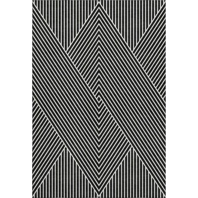 Premium Machine Washable Prisco Black Rug