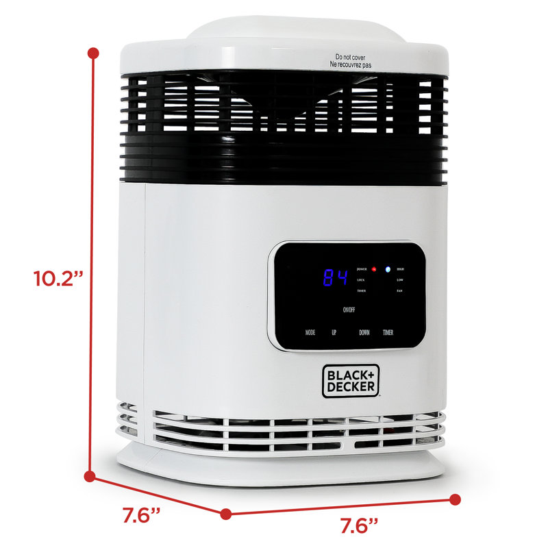 360° Surround 1,500 Watt Electric Fan Compact Heater