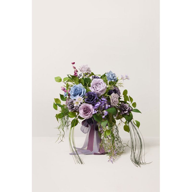 Petit bouquet de mariée Ling's Moment, Lilas et or