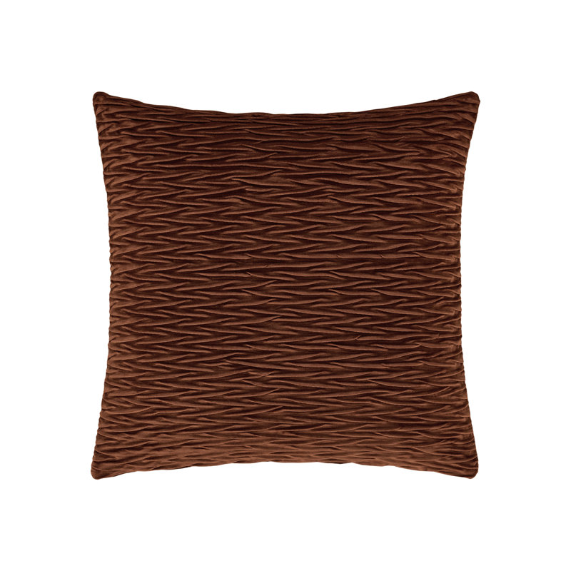 Housse de coussin décoratif carrée 20 po Townsend, Terracotta