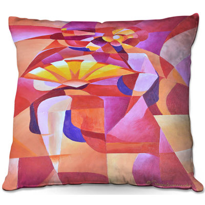 Coussin 2 jetés canapé dancer avec ventilateur cubisme 2