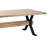 Hanoi Dining Table, 90 Inch Reclaimed White Pine Wood, Cross Base