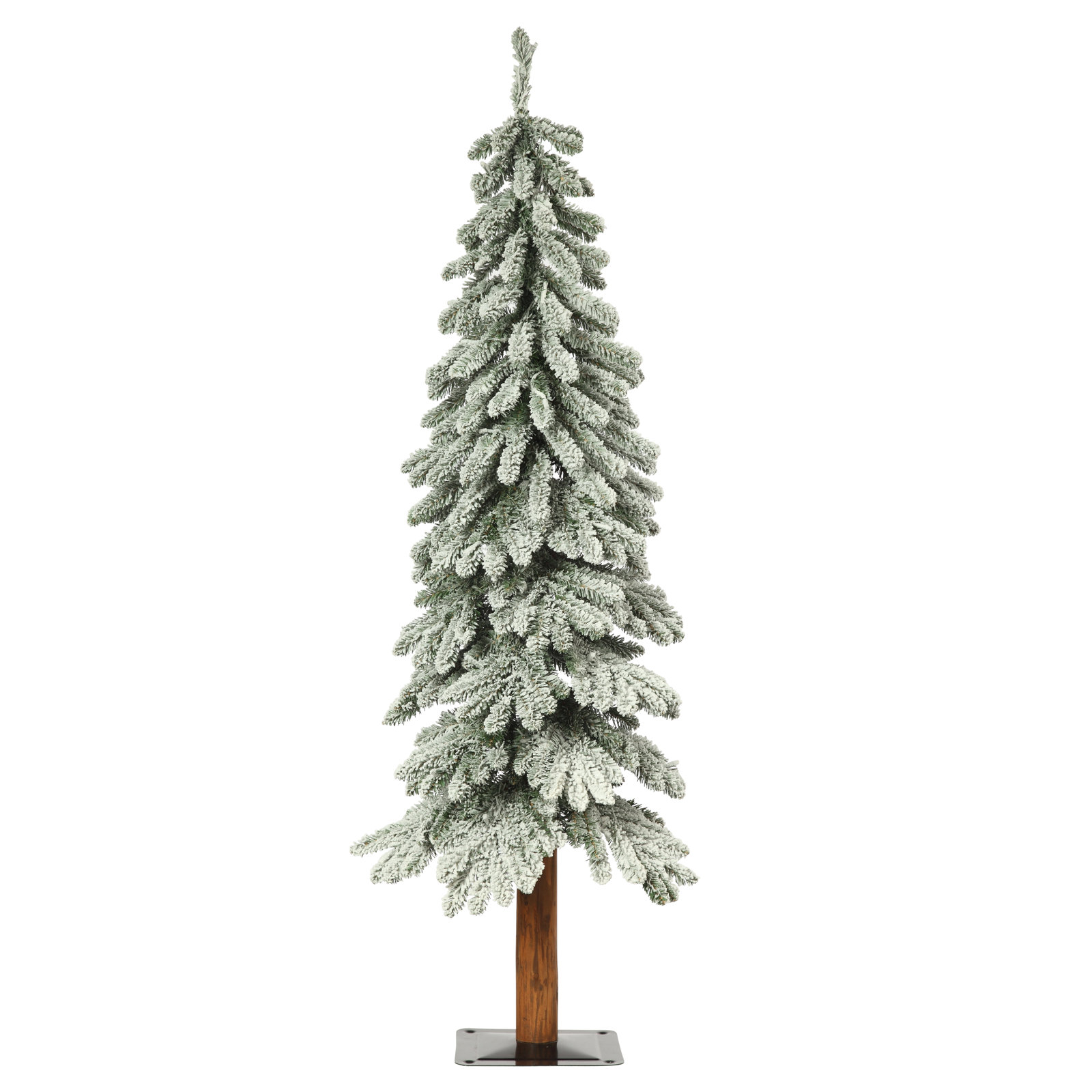 White Spruce Flocked/Frosted Christmas Tree, 4' H