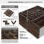 Paravent pliant en bambou de 71 po de hauteur avec garniture en bambou-2020918601-2020918607-2046182446