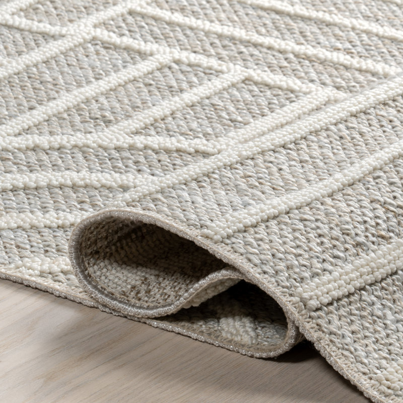 Jherika Modern Geometric Machine Washable Area Rug, Rectangle 5'3" x 7'7"