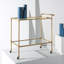 Claudia Metal And Glass Bar Cart