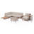 Janski 5 - Person Outdoor Sectional Seating Group with Cushions
