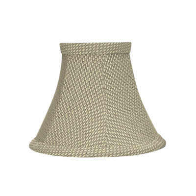 Abat-jour en tissu texturé jacquard H 5 po en tissu beige clair
