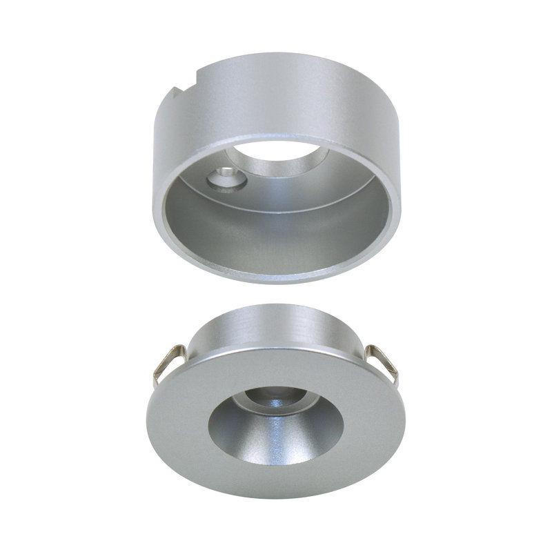 Armacost Small Silver Aluminum Dimmable LED Puck Light