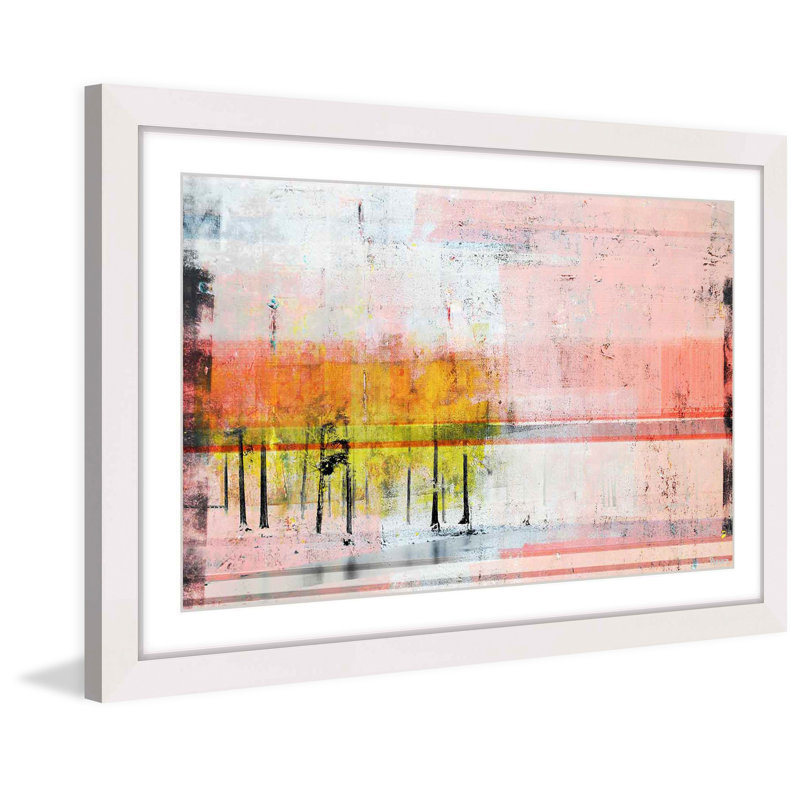 « rosy day » par parvez taj,, reproduction d’art encadrée, H 12 po x l 18 po x P 1,5 po
