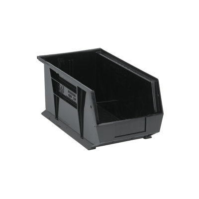  QUS240BK Ultra Stack & Hang Heavy Duty Part Organizer Black Bins 15" L x 9" W x 7" H 12 Pack