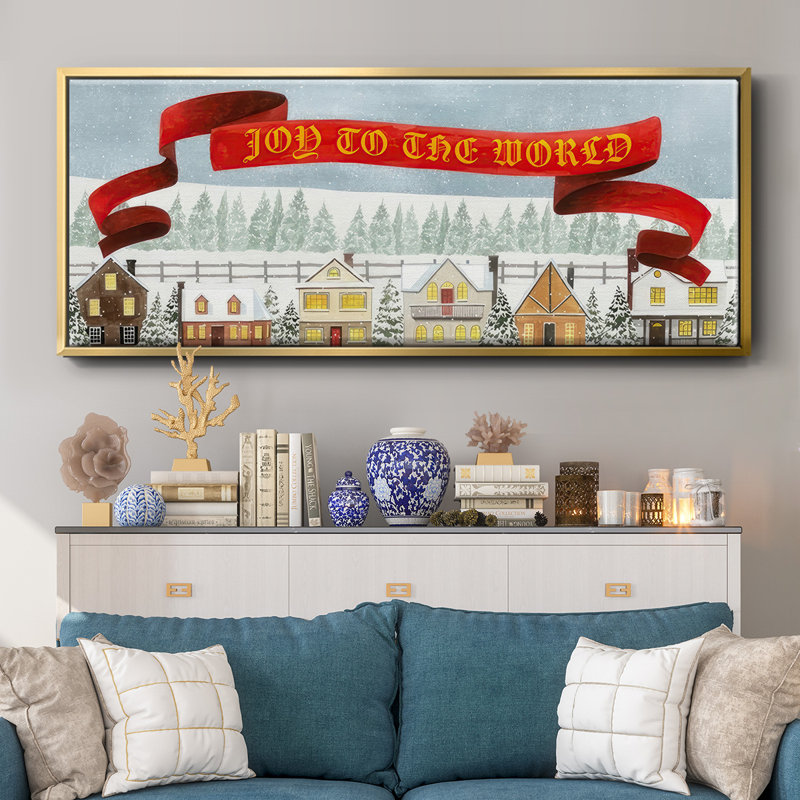 Holiday Village - toile encadrée, H 8 po x l 20 po