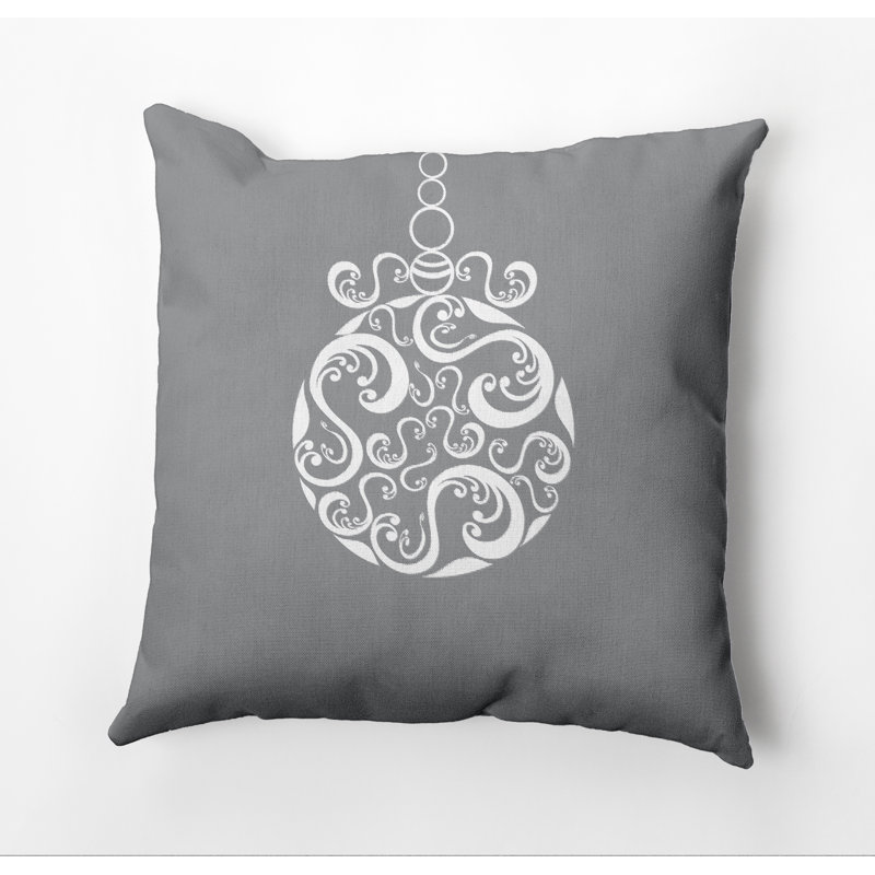  Housse et insert de coussin décoratif décoratif, H 18 po x l 18 po, Gris