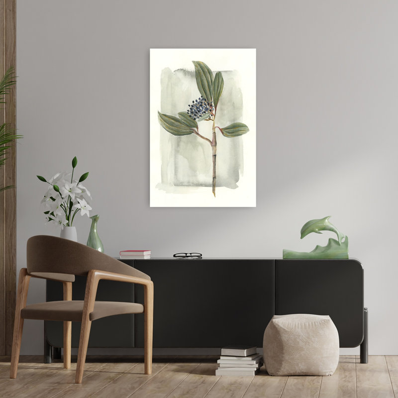 Art contemporain fleur nature, H 36 po x l 24 po