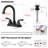 Centerset 2-handle Bathroom Faucet with Drain Assembly-54873413
