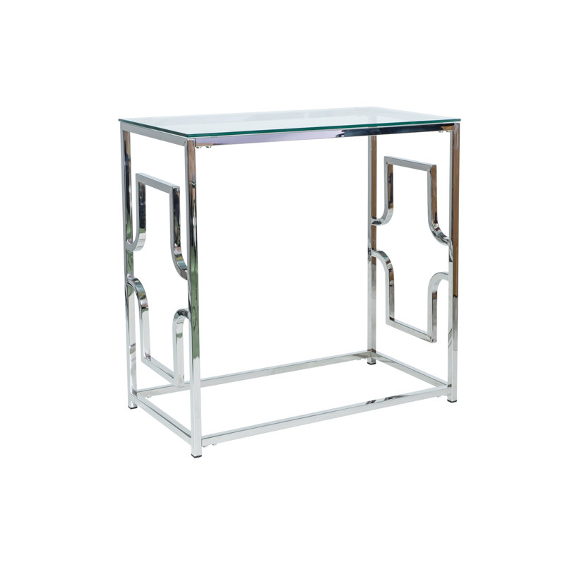 Ransberg 80cm Glass Top Console Table